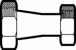 VNE - 4 x 3" Bevel Seat Style Sanitary Stainless Steel Pipe Concentric Reducer - Exact Industrial Supply