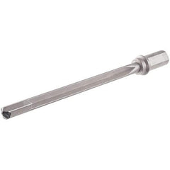 Iscar - 260mm Max Drill Depth, 10xD, 25mm Diam, Indexable Insert Drill - 1 Insert, 32mm Shank Diam, Weldon Flat Shank - USA Tool & Supply