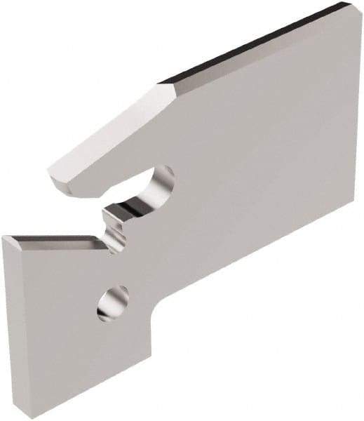 Seco - 0.61" Blade Height, 0.047" Blade Width, 1.303" OAL, Neutral Cut, Single End Indexable Cut-Off Blade - 150.10A Blade, 150.10 Series - USA Tool & Supply