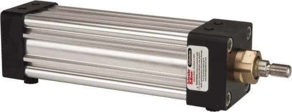 Parker - 5" Stroke x 2" Bore Double Acting Air Cylinder - 3/8 Port, 7/16-20 Rod Thread, 250 Max psi, -10 to 165°F - USA Tool & Supply