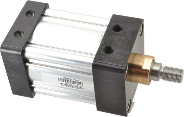 Parker - 2" Stroke x 3-1/4" Bore Double Acting Air Cylinder - 1/2 Port, 3/4-16 Rod Thread, 250 Max psi, -10 to 165°F - USA Tool & Supply