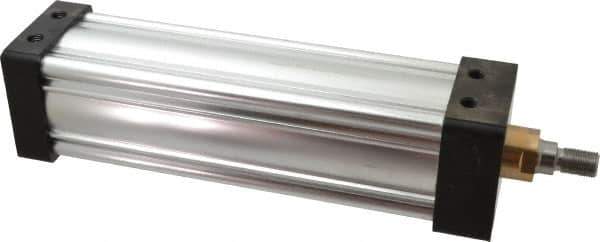 Parker - 10" Stroke x 3-1/4" Bore Double Acting Air Cylinder - 1/2 Port, 3/4-16 Rod Thread, 250 Max psi, -10 to 165°F - USA Tool & Supply