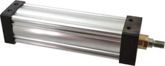 Parker - 10" Stroke x 3-1/4" Bore Double Acting Air Cylinder - 1/2 Port, 3/4-16 Rod Thread, 250 Max psi, -10 to 165°F - USA Tool & Supply
