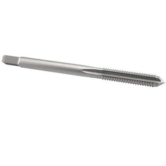 Interstate - #6-48 UNS 3 Flute Bright Finish High Speed Steel Straight Flute Standard Hand Tap - Plug, Right Hand Thread, 2" OAL, H2 Limit, Oversize - Exact Industrial Supply