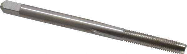 Interstate - #6-48 UNS 3 Flute Bright Finish High Speed Steel Straight Flute Standard Hand Tap - Bottoming, Right Hand Thread, 2" OAL, H2 Limit, Oversize - Exact Industrial Supply