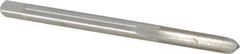 Interstate - #6-64 UNS 3B 3 Flute Bright Finish High Speed Steel Straight Flute Standard Hand Tap - Plug, Right Hand Thread, 2" OAL, H3 Limit, Oversize - Exact Industrial Supply