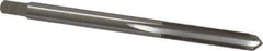 Interstate - #6-80 UNS 3B 3 Flute Bright Finish High Speed Steel Straight Flute Standard Hand Tap - Plug, Right Hand Thread, 2" OAL, H2 Limit, Oversize - Exact Industrial Supply