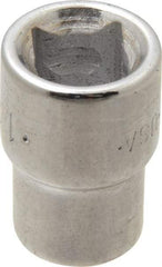 SK - 3/8" Drive, 1/4" Socket, Female Pipe Plug Socket - 4 Points, 1" OAL - USA Tool & Supply