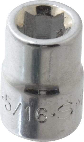 SK - 3/8" Drive, 5/16" Socket, Female Pipe Plug Socket - 4 Points, 1" OAL - USA Tool & Supply