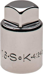 SK - 1/2" Drive, 9/16" Socket, Male Pipe Plug Socket - 4 Points, 1-3/8" OAL - USA Tool & Supply