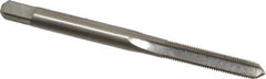 Interstate - #10-48 UNS 3B 4 Flute Bright Finish High Speed Steel Straight Flute Standard Hand Tap - Plug, Right Hand Thread, 2-3/8" OAL, H2 Limit, Oversize - USA Tool & Supply