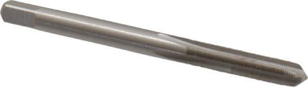 Interstate - #10-64 UNS 3B 4 Flute Bright Finish High Speed Steel Straight Flute Standard Hand Tap - Plug, Right Hand Thread, 2-3/8" OAL, H3 Limit, Oversize - Exact Industrial Supply