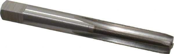 Interstate - 5/16-48 UNS 3B 4 Flute Bright Finish High Speed Steel Straight Flute Standard Hand Tap - Plug, Right Hand Thread, 2-23/32" OAL, H3 Limit, Oversize - Exact Industrial Supply
