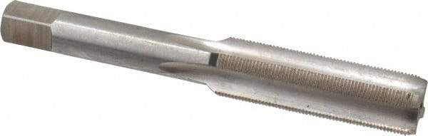 Interstate - 7/16-40 UNS 3B 4 Flute Bright Finish High Speed Steel Straight Flute Standard Hand Tap - Bottoming, Right Hand Thread, 3-5/32" OAL, H3 Limit, Oversize - USA Tool & Supply