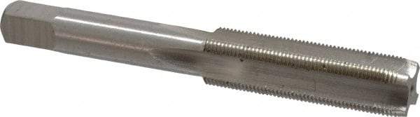 Interstate - 15/32-32 UNS 4 Flute Bright Finish High Speed Steel Straight Flute Standard Hand Tap - Plug, Right Hand Thread, 3-3/8" OAL, H3 Limit, Oversize - Exact Industrial Supply
