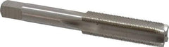 Interstate - 15/32-32 UNS 4 Flute Bright Finish High Speed Steel Straight Flute Standard Hand Tap - Plug, Right Hand Thread, 3-3/8" OAL, H3 Limit, Oversize - Exact Industrial Supply