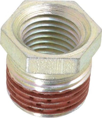 Enerpac - 3/8 Male & 1/4 Female NPTF Hydraulic Hose Bushing - 10,000 psi - USA Tool & Supply