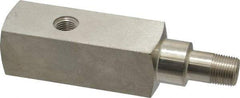 Enerpac - 10,000 psi Pressure Rating, Hydraulic Pressure Gage Adapter - 3/8 NPTF Male End, 3/8 NPTF Female End, 1/4 NPTF Guage Port - USA Tool & Supply