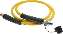 Enerpac - 1/4" Inside Diam x 1/4 NPT 6' Hydraulic Pump Hose - 10,000 psi, CH-604 Opposite End, Thermoplastic - USA Tool & Supply