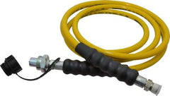 Enerpac - 1/4" Inside Diam x 3/8 NPT 10' Hydraulic Pump Hose - 10,000 psi, CH-604 Opposite End, Thermoplastic - USA Tool & Supply