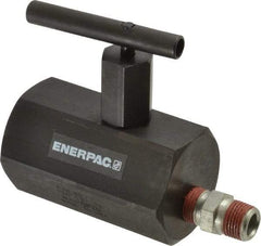 Enerpac - 3/8-18 Inlet Hydraulic Control Valve - 10,000 psi, 4" High x 2-1/4" Wide x 3-1/2" Long - USA Tool & Supply