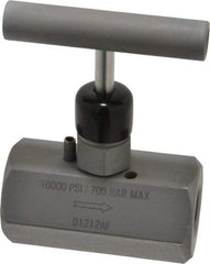 Enerpac - 3/8-18 Inlet Hydraulic Control Valve - 10,000 psi, 3-1/2" High x 1.87" Wide x 2.38" Long - USA Tool & Supply