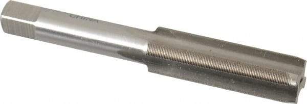 Interstate - 1/2-56 UNS 3B 4 Flute Bright Finish High Speed Steel Straight Flute Standard Hand Tap - Plug, Right Hand Thread, 3-3/8" OAL, H3 Limit, Oversize - Exact Industrial Supply