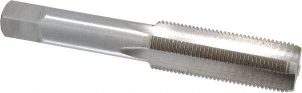Interstate - 5/8-20 UNS 3B 4 Flute Bright Finish High Speed Steel Straight Flute Standard Hand Tap - Bottoming, Right Hand Thread, 3-13/16" OAL, H3 Limit, Oversize - Exact Industrial Supply