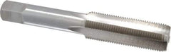 Interstate - 5/8-20 UNS 3B 4 Flute Bright Finish High Speed Steel Straight Flute Standard Hand Tap - Bottoming, Right Hand Thread, 3-13/16" OAL, H3 Limit, Oversize - Exact Industrial Supply