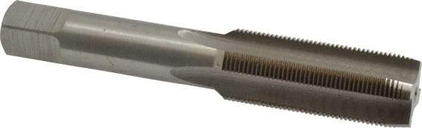 Interstate - 11/16-24 UNEF 3B 4 Flute Bright Finish High Speed Steel Straight Flute Standard Hand Tap - Plug, Right Hand Thread, 4-1/32" OAL, H3 Limit, Oversize - Exact Industrial Supply