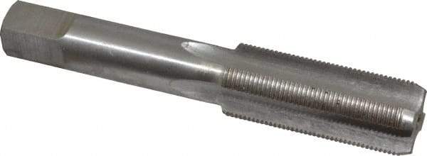 Interstate - 11/16-24 UNEF 3B 4 Flute Bright Finish High Speed Steel Straight Flute Standard Hand Tap - Bottoming, Right Hand Thread, 4-1/32" OAL, H3 Limit, Oversize - Exact Industrial Supply