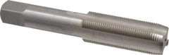 Interstate - 3/4-20 UNEF 4 Flute Bright Finish High Speed Steel Straight Flute Standard Hand Tap - Plug, Right Hand Thread, 4-1/4" OAL, H3 Limit, Oversize - Exact Industrial Supply