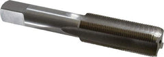 Interstate - 3/4-20 UNEF 4 Flute Bright Finish High Speed Steel Straight Flute Standard Hand Tap - Bottoming, Right Hand Thread, 4-1/4" OAL, H3 Limit, Oversize - Exact Industrial Supply