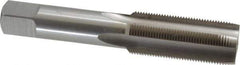 Interstate - 13/16-20 UNEF 3B 4 Flute Bright Finish High Speed Steel Straight Flute Standard Hand Tap - Plug, Right Hand Thread, 4-15/32" OAL, H4 Limit, Oversize - Exact Industrial Supply