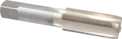 Interstate - 15/16-16 UNS 3B 4 Flute Bright Finish High Speed Steel Straight Flute Standard Hand Tap - Plug, Right Hand Thread, 4-29/32" OAL, H4 Limit, Oversize - USA Tool & Supply