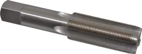 Interstate - 1-18 UNS 3B 4 Flute Bright Finish High Speed Steel Straight Flute Standard Hand Tap - Plug, Right Hand Thread, 5-1/8" OAL, H4 Limit, Oversize - USA Tool & Supply