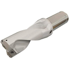 Iscar - 3-1/4" Max Drill Depth, 2xD, 1-5/8" Diam, Indexable Insert Drill - 2 Inserts, 1-1/2" Shank Diam, Straight Shank - USA Tool & Supply