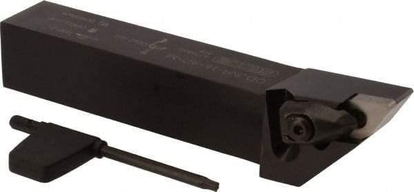 Seco - DDJN, Right Hand Cut, 93° Lead Angle, 1" Shank Height x 1" Shank Width, Negative Rake Indexable Turning Toolholder - 6" OAL, DNMG 432 Insert Compatibility, Series Dual Clamp - USA Tool & Supply