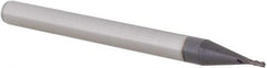 Value Collection - 0.025", 0.075" LOC, 1/8" Shank Diam, 1-1/2" OAL, 4 Flute, Solid Carbide Square End Mill - Single End, AlTiN Finish, Spiral Flute, Centercutting, Right Hand Cut, Right Hand Flute - USA Tool & Supply