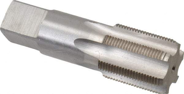 Interstate - 1-3/16 - 16 UNS 3B 6 Flute Bright Finish High Speed Steel Straight Flute Standard Hand Tap - Bottoming, Right Hand Thread, 4" OAL, H4 Limit, Oversize - USA Tool & Supply