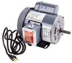 Marathon Electric - 2 Max hp, 3,450 Max RPM, Electric AC DC Motor - 115/230 V Input, Single Phase, 56H Frame, 0.62" Shaft Diam - USA Tool & Supply