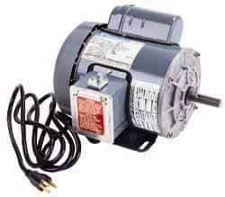 Marathon Electric - 1-1/2 Max hp, 1,725 Max RPM, Electric AC DC Motor - 115/208-230 V Input, Single Phase, 56 Frame, 0.62" Shaft Diam - USA Tool & Supply