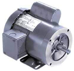 Marathon Electric - 1/3 Max hp, 1,725 Max RPM, Electric AC DC Motor - 115/208-230 V Input, Single Phase, 56C Frame, 0.62" Shaft Diam - USA Tool & Supply