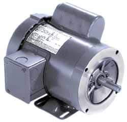 Marathon Electric - 1/2 Max hp, 1,725 Max RPM, Electric AC DC Motor - 115/208-230 V Input, Single Phase, 56C Frame, 0.62" Shaft Diam - USA Tool & Supply