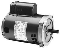Marathon Electric - 1 Max hp, 3,450 Max RPM, Electric AC DC Motor - 115/208-230 V Input, Single Phase, 56C Frame, 0.62" Shaft Diam - USA Tool & Supply