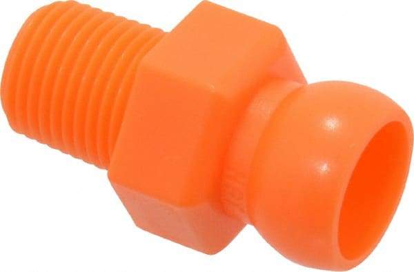 Loc-Line - 50 Piece, 1/4" Hose ID, Male to Female Coolant Hose Connector - 1/8" NPT, For Loc-Line Modular Hose Systems - USA Tool & Supply