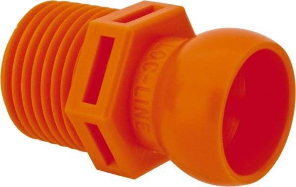 Loc-Line - 50 Piece, 1/2" Hose ID, Male to Female Coolant Hose Connector - 1/2" NPT, For Loc-Line Modular Hose Systems - USA Tool & Supply