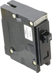 Eaton Cutler-Hammer - 15 Amp, 120/240 VAC, 24 VDC, 48 VDC, 80 VDC, 1 Pole, Plug In Miniature Circuit Breaker - Thermal Magnetic Trip, 14-4 AWG, 2-3/8 Inch Deep x 2-15/16 Inch High x 1 Inch Wide - USA Tool & Supply