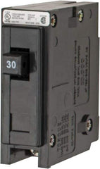 Eaton Cutler-Hammer - 30 Amp, 120/240 VAC, 24 VDC, 48 VDC, 80 VDC, 1 Pole, Plug In Miniature Circuit Breaker - Thermal Magnetic Trip, 14-4 AWG, 2-3/8 Inch Deep x 2-15/16 Inch High x 1 Inch Wide - USA Tool & Supply