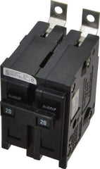 Eaton Cutler-Hammer - 20 Amp, 120/240 VAC, 2 Pole, Bolt On Miniature Circuit Breaker - Thermal Magnetic Trip, 14-4 AWG, 2-3/8 Inch Deep x 2-15/16 Inch High x 2 Inch Wide - USA Tool & Supply
